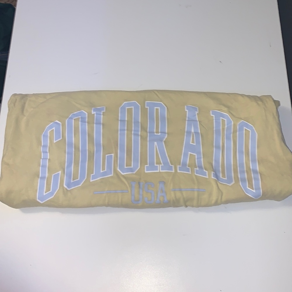 Yellow, Oversized, Soft, Graphic, Tee
